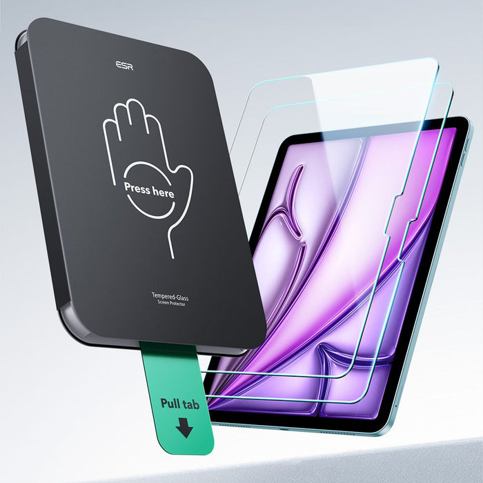 ESR UltraFit Tempered Glass 2-pack for iPad Air 13" 1 / 2 (2024 / 2025)