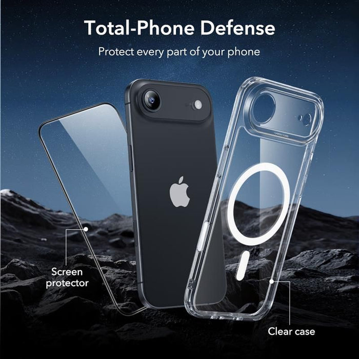ESR Classic Hybrid MagSafe + Tempered Glass Set for iPhone 17 Air - Clear