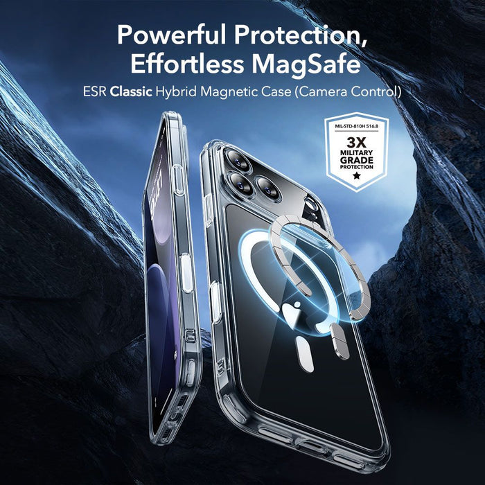 ESR Classic Hybrid MagSafe + Tempered Glass Set for iPhone 17 Pro Max - Clear