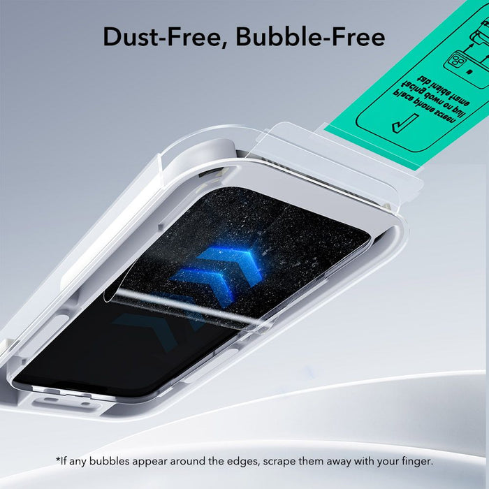 ESR UltraFit Tempered Glass 2-pack for iPhone 16 Pro / 17 - transparent