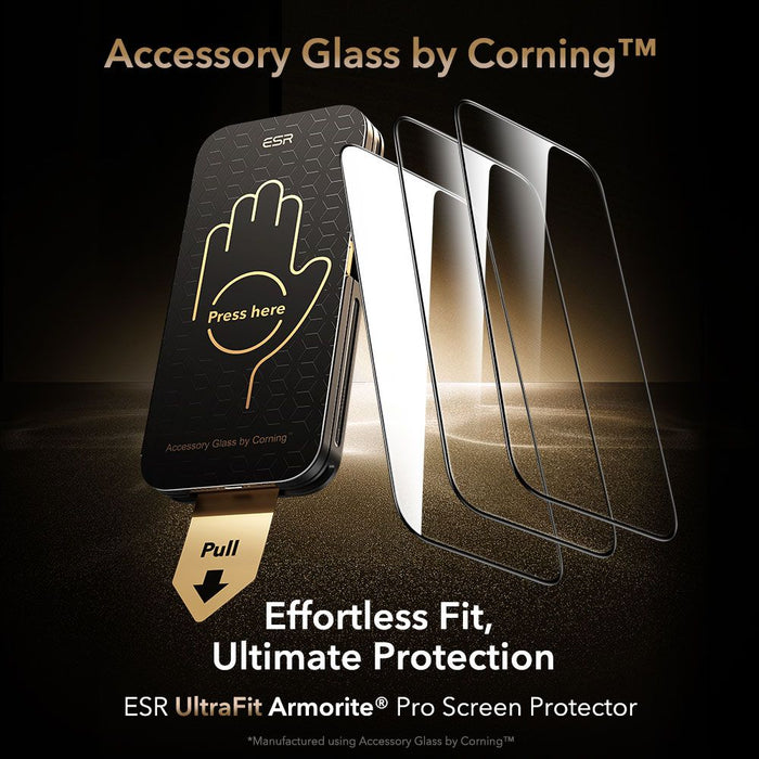 ESR UltraFit Armorite Pro Tempered Glass for iPhone 17 Pro Max - Clear