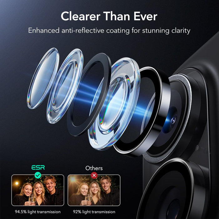 ESR Armorite Camera Cover for iPhone 16 / 16 Plus / 17 - Black