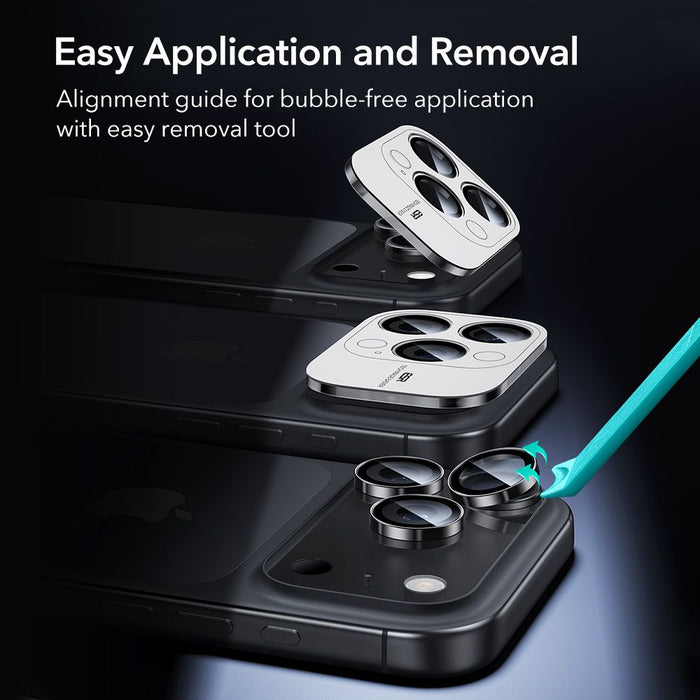 ESR Armorite Camera Protector for iPhone 14 Pro / Pro Max / 15 Pro / Pro Max / 16 Pro / Pro Max / 17 Pro / Pro Max - Black