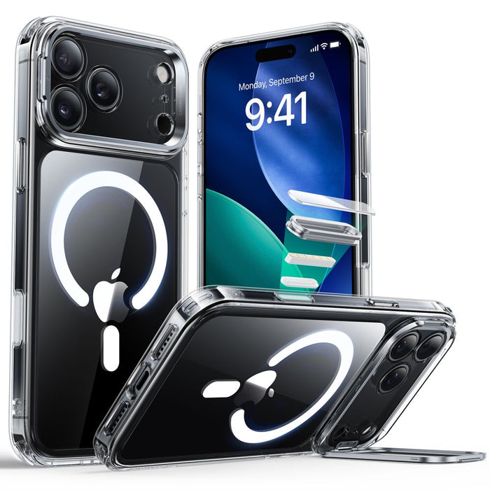 ESR Classic Hybrid Kickstand MagSafe Case for iPhone 17 Pro - Clear