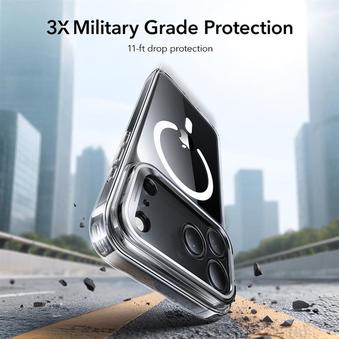ESR Classic Hybrid Kickstand MagSafe Case for iPhone 17 Pro Max - Clear