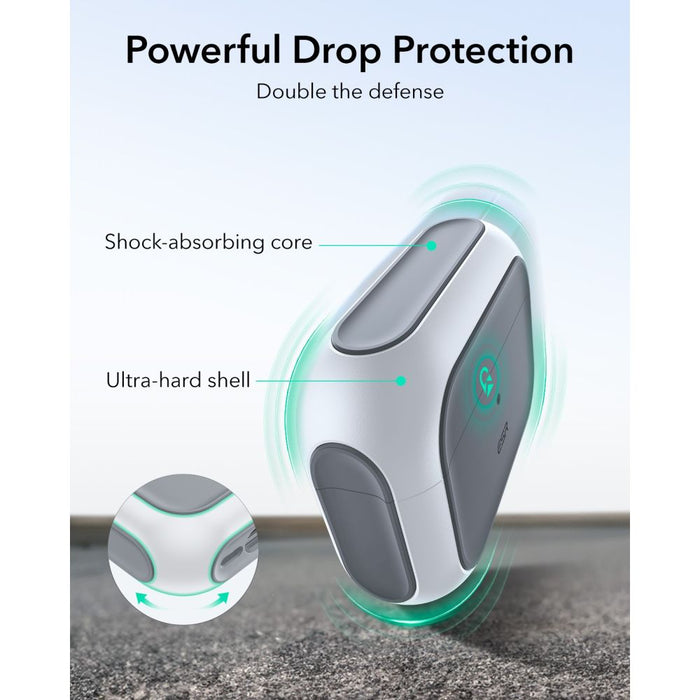 ESR Orbit HaloLock MagSafe case for AirPods Pro 3 - white