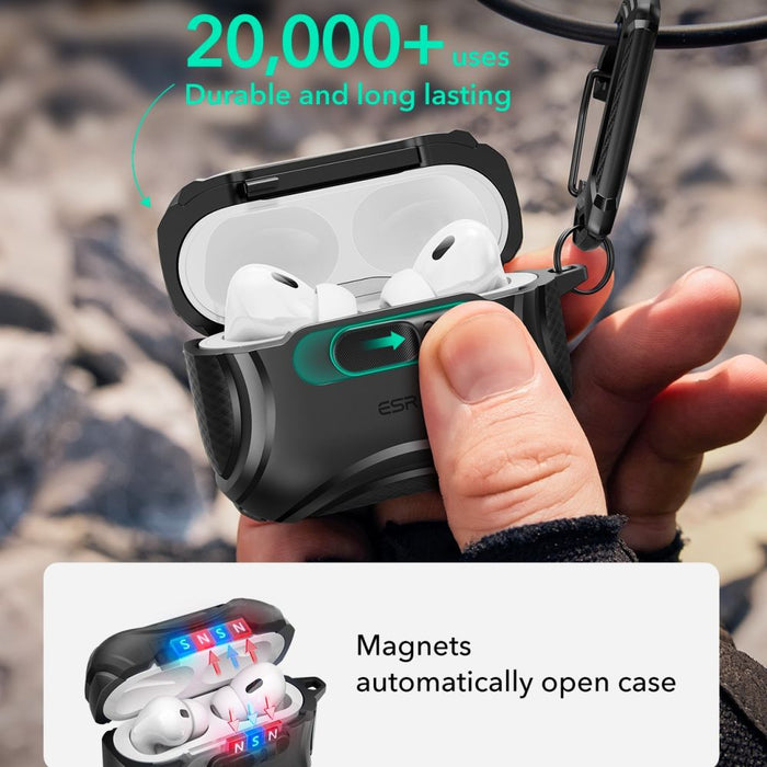 ESR Cyber FlickLock MagSafe Case for AirPods Pro 3 - Black