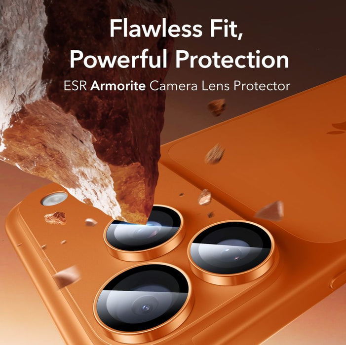 ESR Armorite Camera Lens Glass for iPhone 17 Pro / Max / 15 Pro / Max / 16 Pro / Max / 17 Pro / Max - Orange