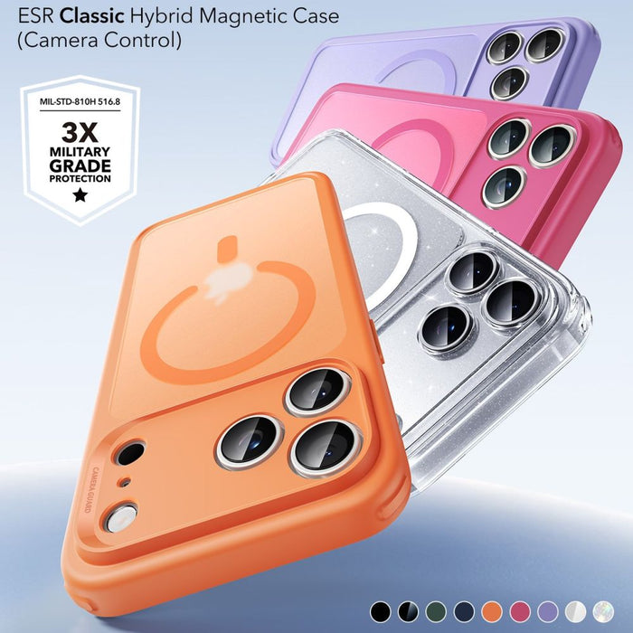 ESR Classic Hybrid MagSafe Case for iPhone 17 Pro Max - Clear Orange