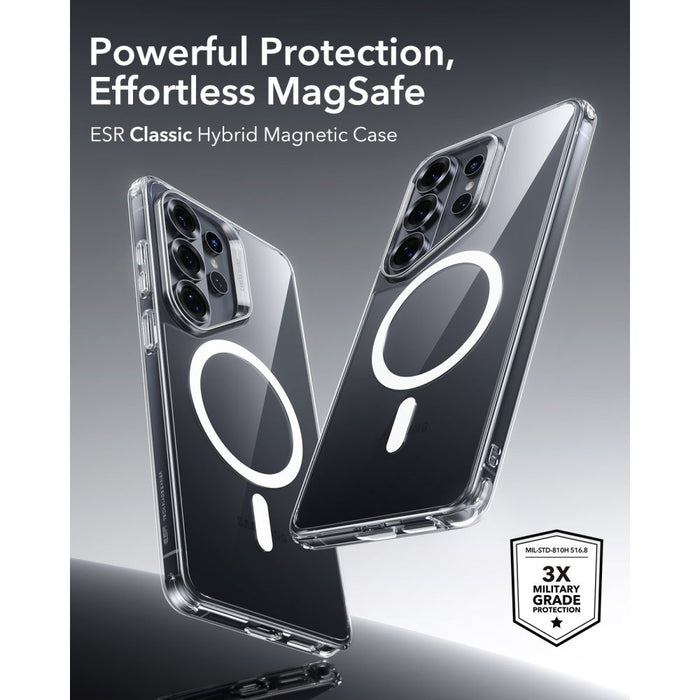 ESR Classic Hybrid MagSafe Case for Samsung Galaxy S26 Ultra - Transparent