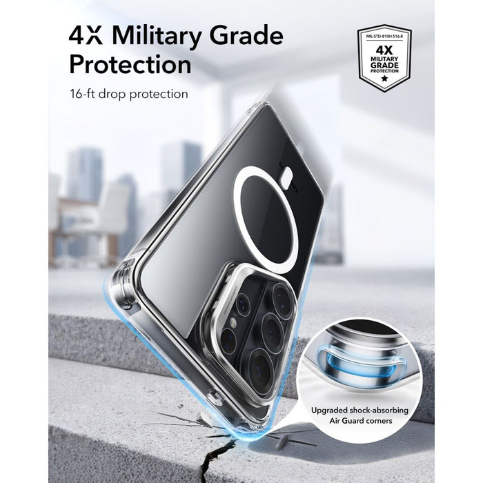 ESR Classic Hybrid Kickstand MagSafe Case for Samsung Galaxy S26 Ultra - Clear