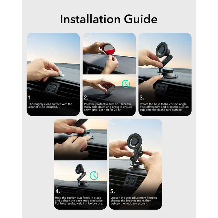ESR OmniLock MagSafe Cockpit Car Mount - Black