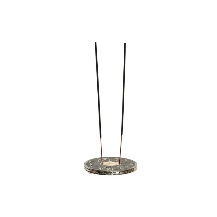 Essential oil burner DKD Home Decor Wood Aluminium Indian Man 10 x 10 x 1 cm Incense - Почистване Прахосмукачки И