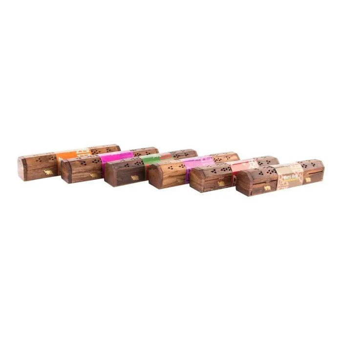 Essential oil burner DKD Home Decor Wood Bamboo Mandala Natural 26 x 8 x 8 cm Incense (6 Units) - Почистване