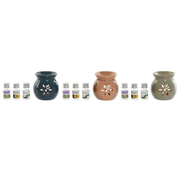 Essential oil burner Home ESPRIT 11 x 6 x 24,5 cm (3 Units) - Почистване Прахосмукачки И Гладене<<<Дом