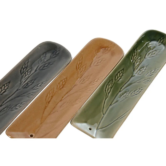 Essential oil burner Home ESPRIT Stoneware 5,8 x 1,5 x 21,8 cm (3 Units) - Почистване Прахосмукачки И Гладене<<<Дом