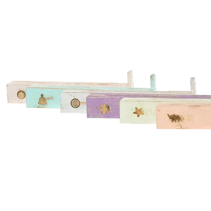 Essential oil burner Home ESPRIT Wood 24 x 4 x 6 cm (12 Pieces) (6 Units) - Почистване Прахосмукачки И Гладене<<<Дом