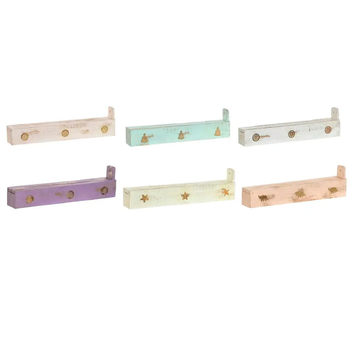 Essential oil burner Home ESPRIT Wood 24 x 4 x 6 cm (12 Pieces) (6 Units) - Почистване Прахосмукачки И Гладене<<<Дом