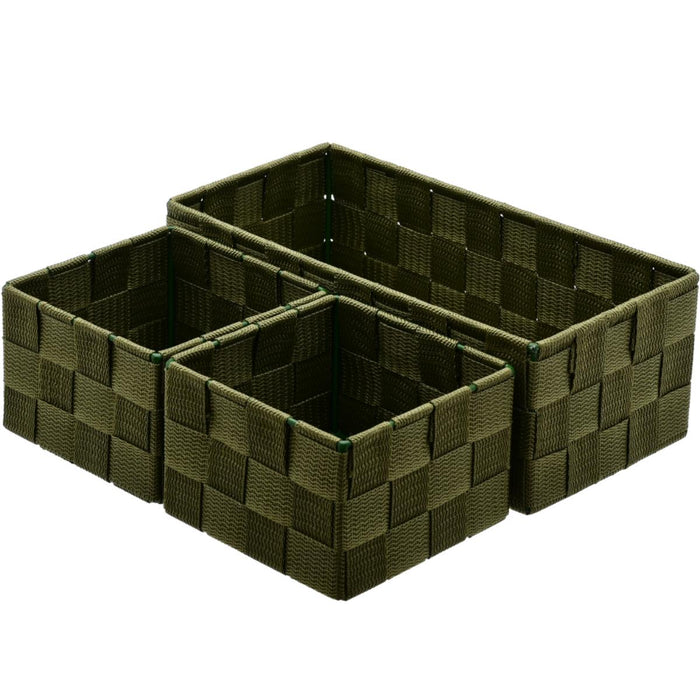STORAGE BASKET OLIVE GREEN