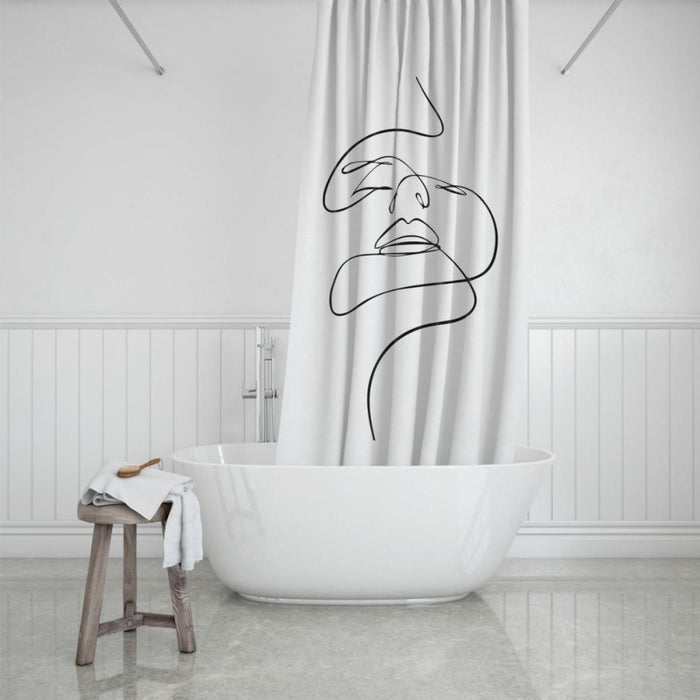 FACE LINE BATHROOM CURTAIN