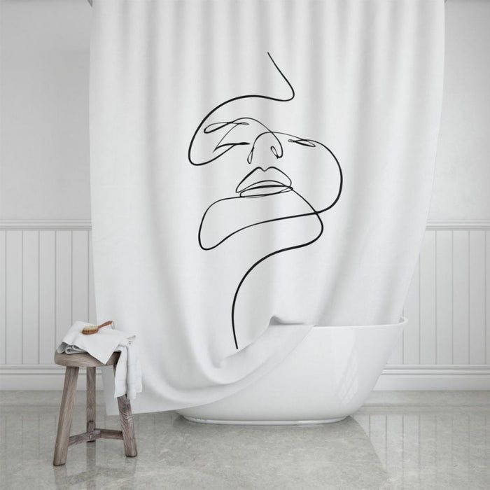 FACE LINE BATHROOM CURTAIN