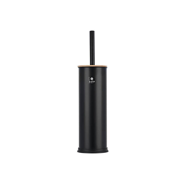 BAMBOO ESSENTIALS HOLDER AND BRUSH BLACK