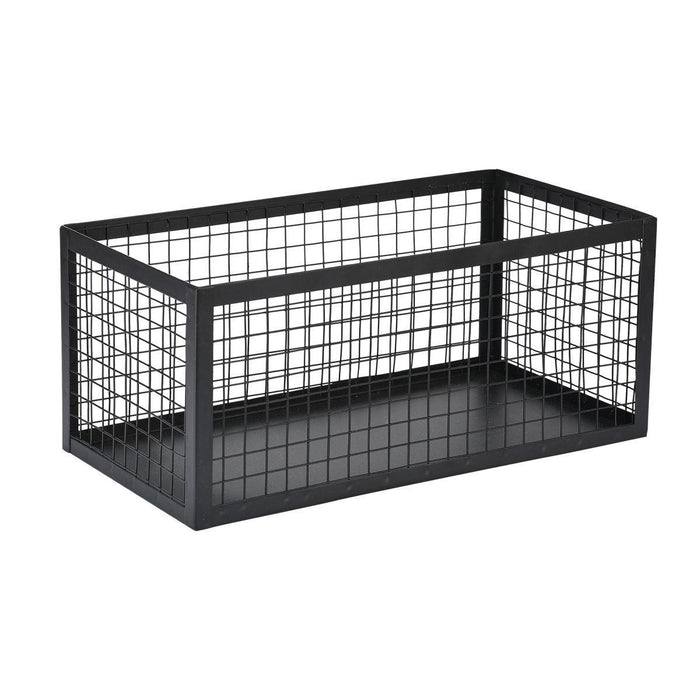STORAGE BASKET CAGE BLACK 23X15
