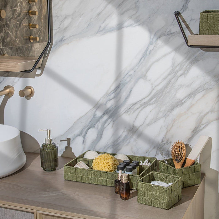 STORAGE BASKET OLIVE GREEN