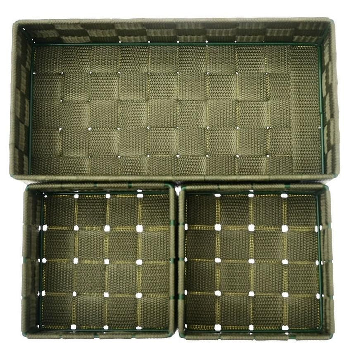 STORAGE BASKET OLIVE GREEN