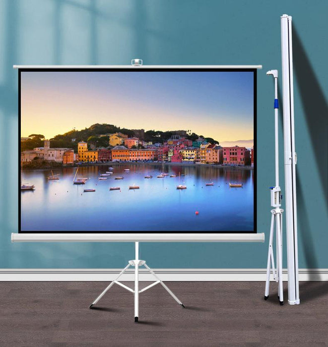 Screen on stand ESTILLO, 180 x 180, 1:1, White