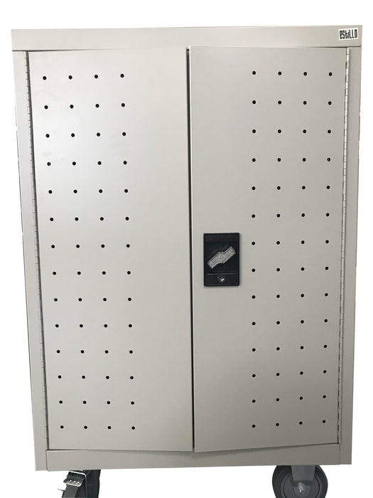Universal cabinet on wheels Estillo LP-1224, for charging up to 24 pcs. laptops and tablets