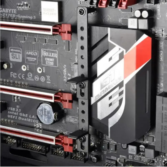 Video Card Holder for Motherboard Estillo Anti-Sag Bracket - Black
