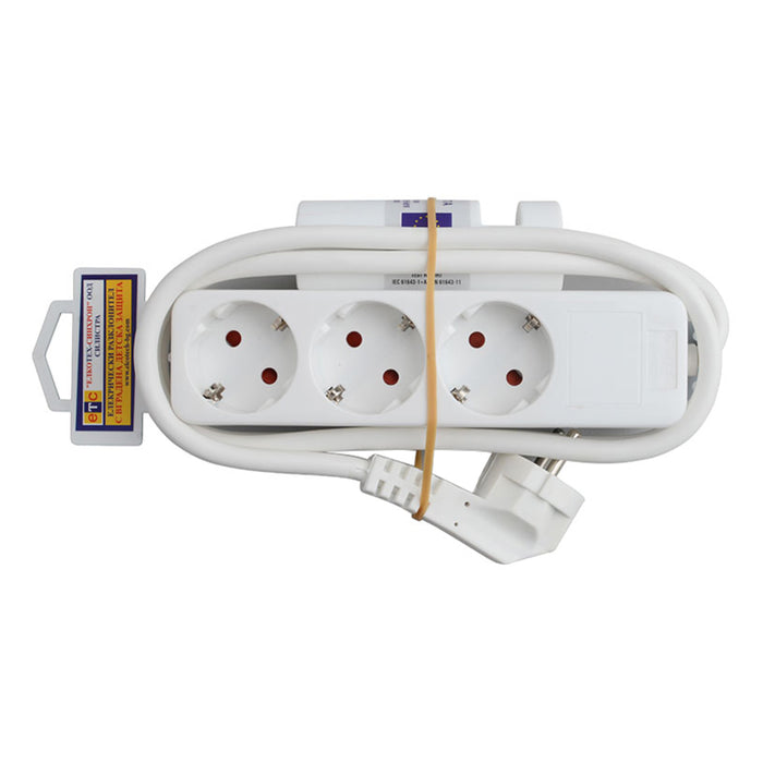 SPLITTER WITH CABLE ETC 3 SOCKETS 1.5M IMP 73011
