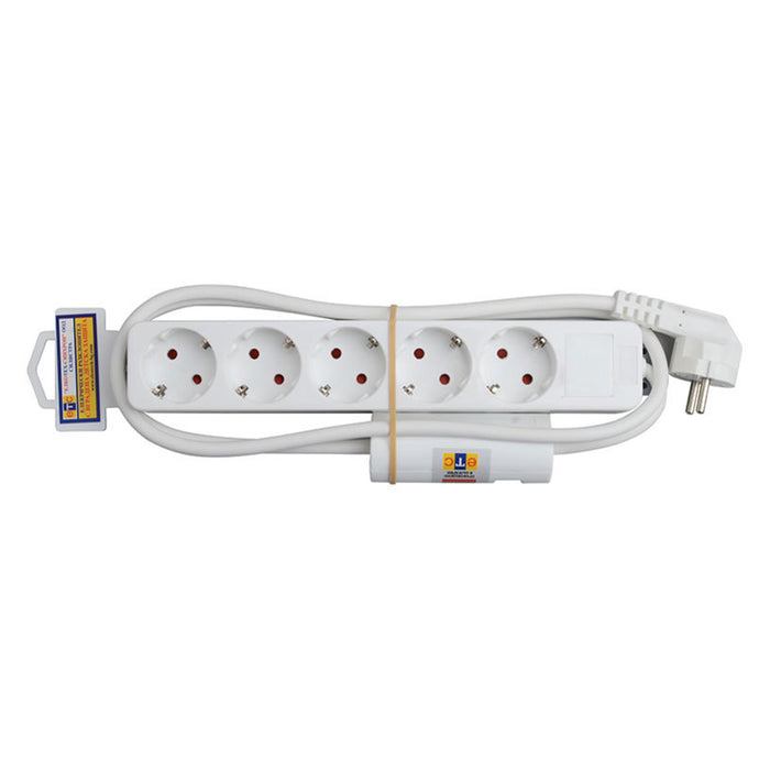 SPLITTER WITH CABLE ETC 5 SOCKETS 1.5M IMP 75011