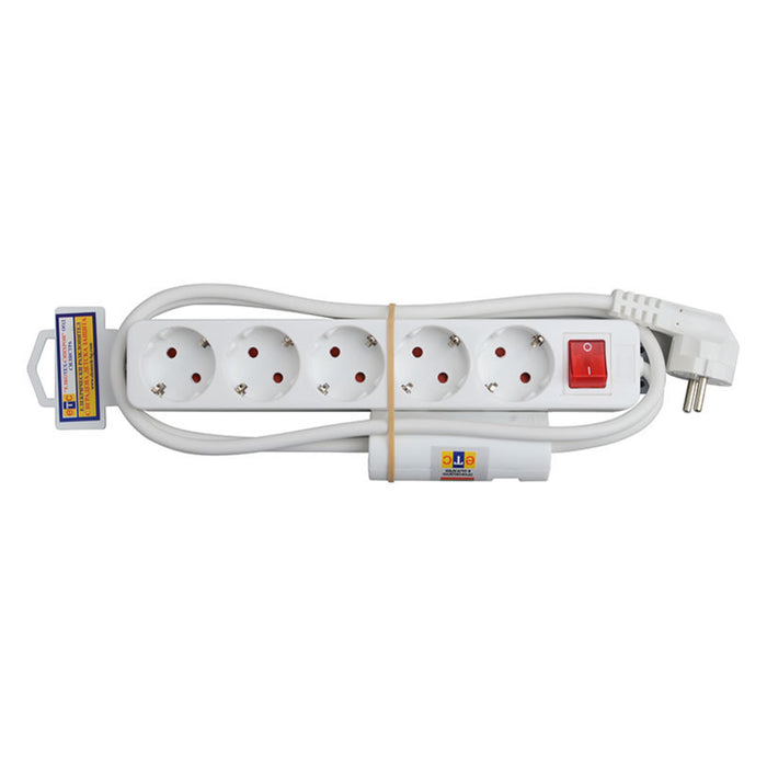 SPLITTER WITH CABLE ETC 5 SOCKETS 1.5M WITH KEY 75911