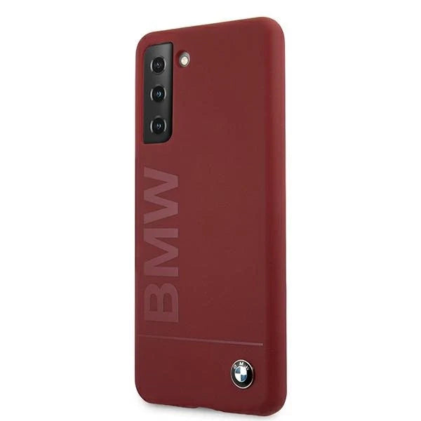 Etui BMW BMHCS21SSLBLRE S21 G991 czerwony/red hardcase Silicone Signature Logo - Cell phone cases and covers<<<HurtelXML
