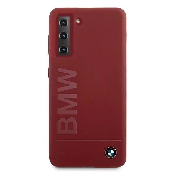 Etui BMW BMHCS21SSLBLRE S21 G991 czerwony/red hardcase Silicone Signature Logo - Cell phone cases and covers<<<HurtelXML