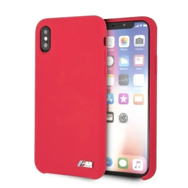 Etui hardcase BMW BMHCPXMSILRE iPhone X /Xs czerwony/red Silicone M Collection - Cell phone cases and covers<<<HurtelXML