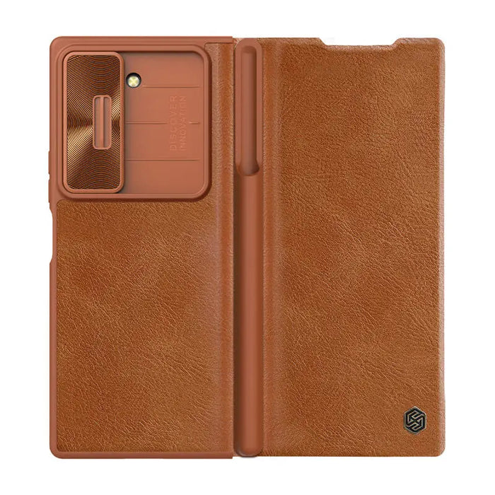 Etui Nillkin Qin Pro Leather Samsung Galaxy Z Fold 6 5G (brązowy) - Protective cases for smartphones<<<Cases<<<GSM