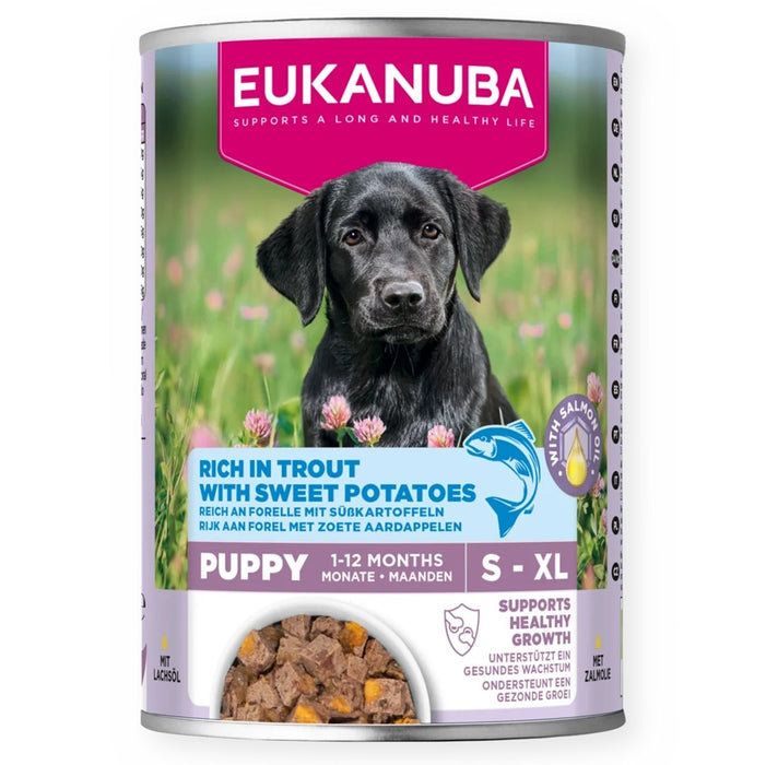 EUKANUBA Life Care Puppy Rich in trout and sweet potatoes - wet dog food - 400g