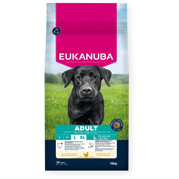 EUKANUBA Adult L XL Rich in chicken - dry dog food - 15kg