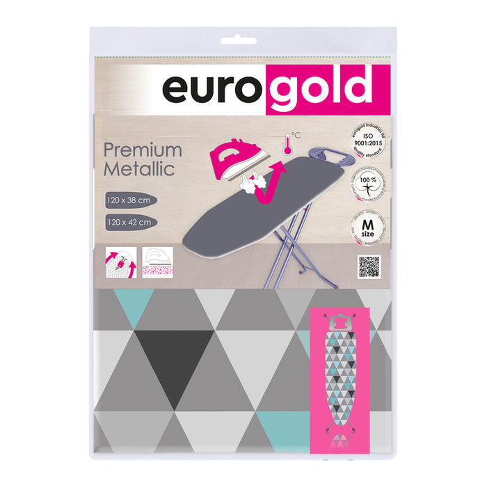 IRONING BOARD CASE M 120 X 38 CM EUROGOLD METALLIC