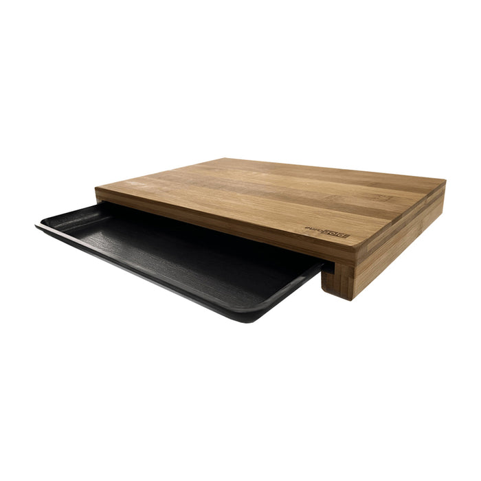 BAMBOO BOARD WITH STORAGE TRAY EUROGOLD