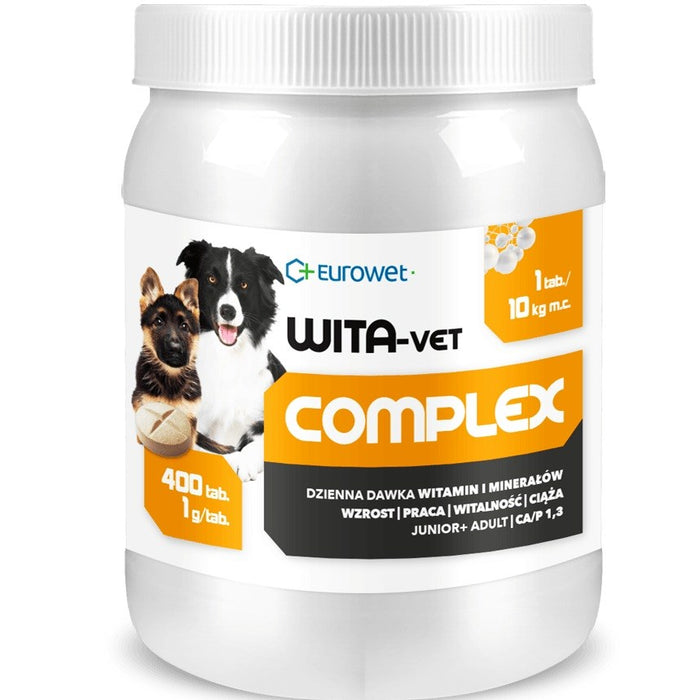 EUROWET Wita-Vet Complex - supplements for dogs - 400 tablets