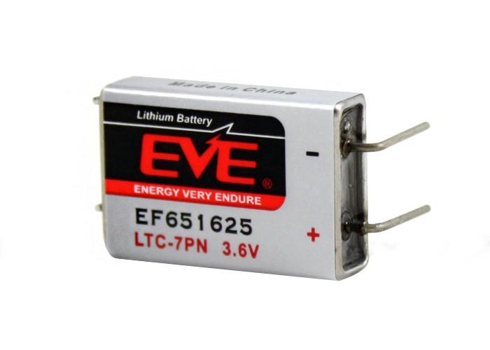 Lithium thionyl chloride battery LTC-7PN EP651625 industrial 3.6V 750mAh EVE BATTERY