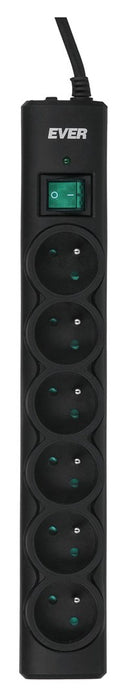 Ever Optima 5m Black 6 AC outlet(s) 250 V