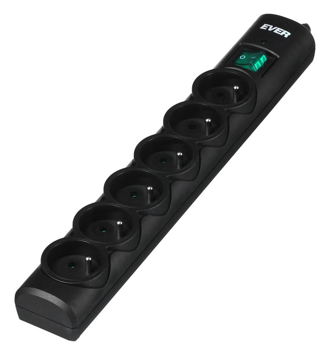 Ever Optima 5m Black 6 AC outlet(s) 250 V