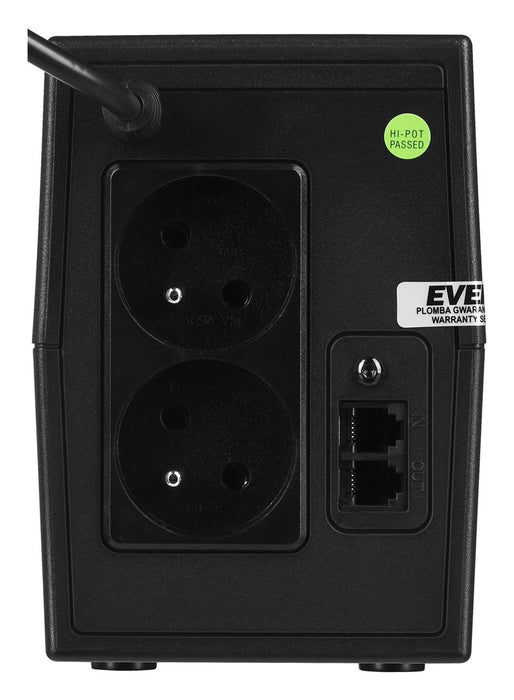 Ever EASYLINE 850 AVR USB Line-Interactive 0.85 kVA 480 W 2 AC outlet(s)