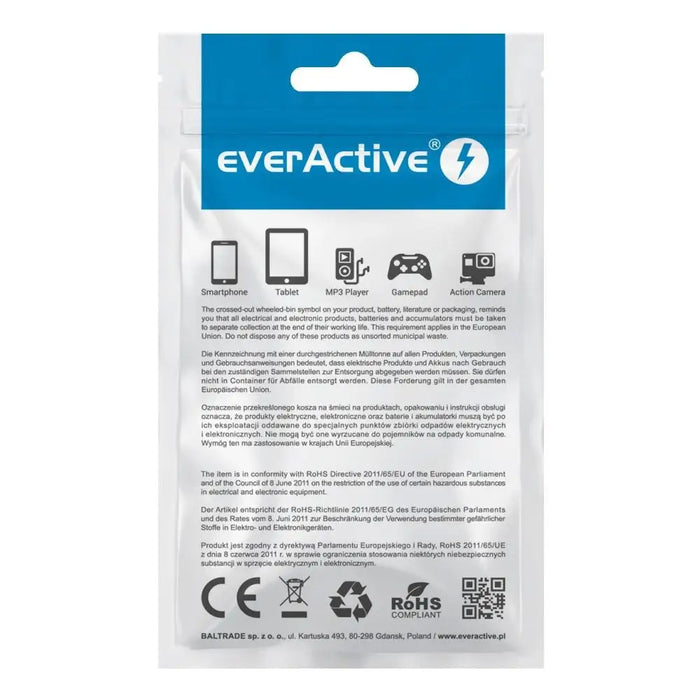 everActive cable USB Lightning 1m - Black silicone quick charge 2,4A - CBS-1IB - USB cablesAKG-KAB<<<GSM