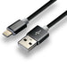 everActive cable USB Lightning 1m - Black silicone quick charge 2,4A - CBS-1IB - USB cablesAKG-KAB<<<GSM